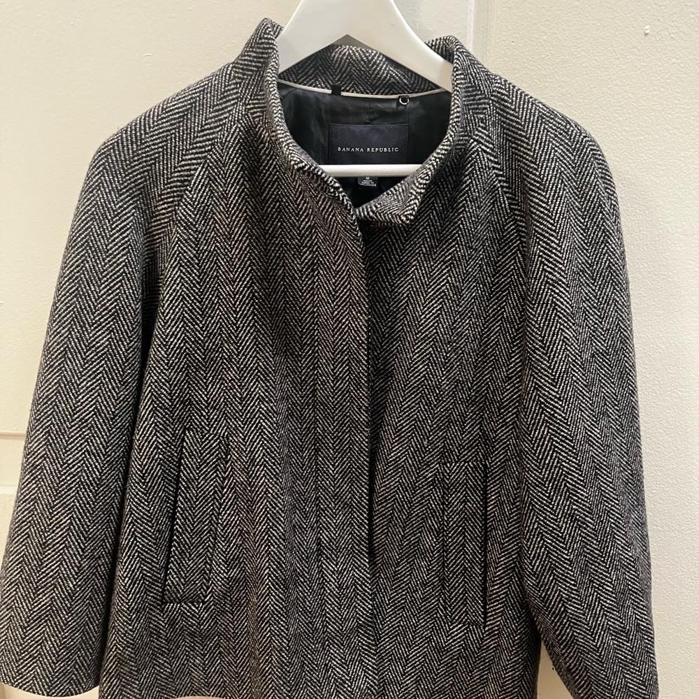 Banana Republic Horsegirl Fall funnel neck jacket